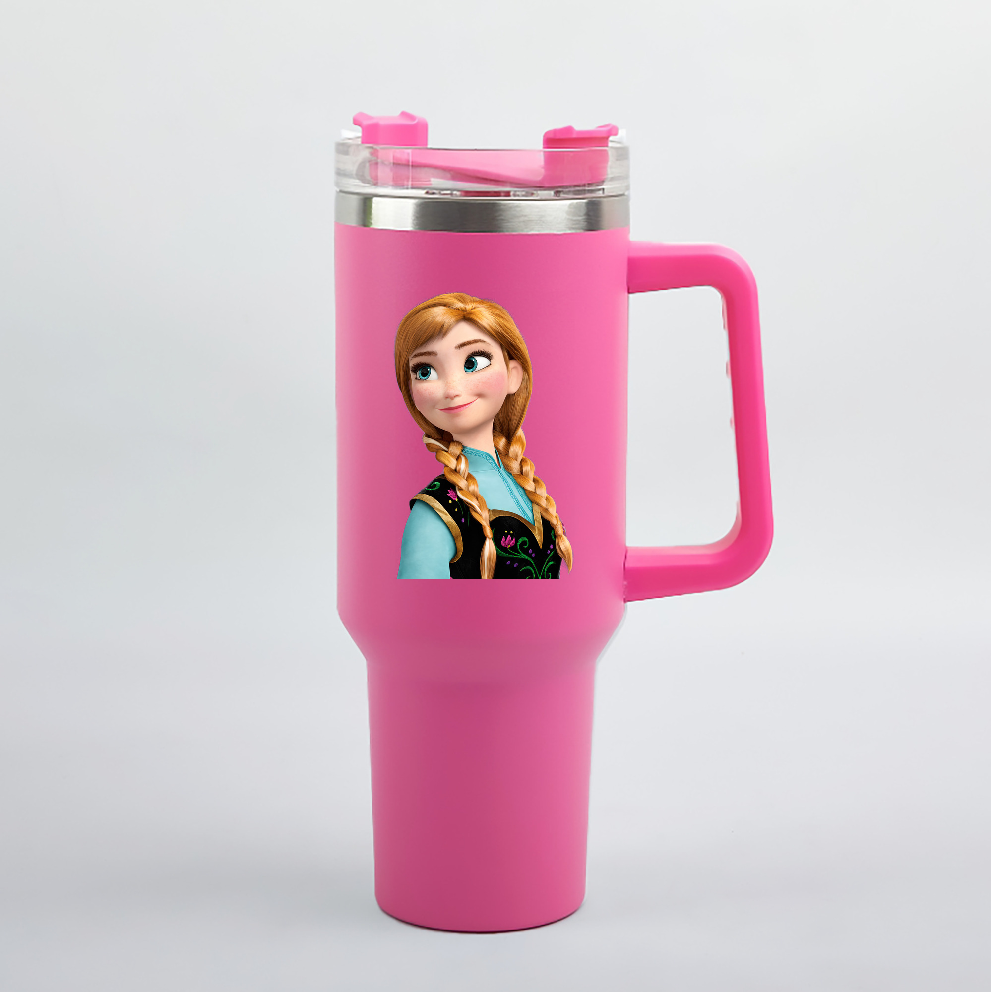 （画像用） アナと雪の女王 アンナ エルサ Frozen Anna Elsa 1200mL車用タンブラー（カラープリント）